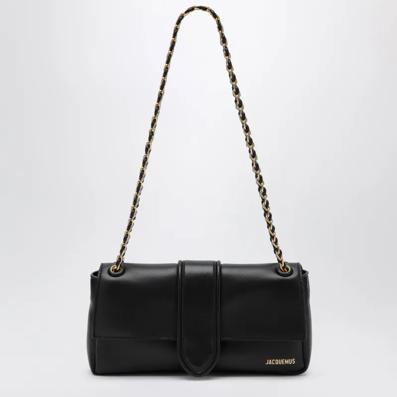 Chaîne Soft Shoulder Bag In Black Nappa Leather made by Jacquemus