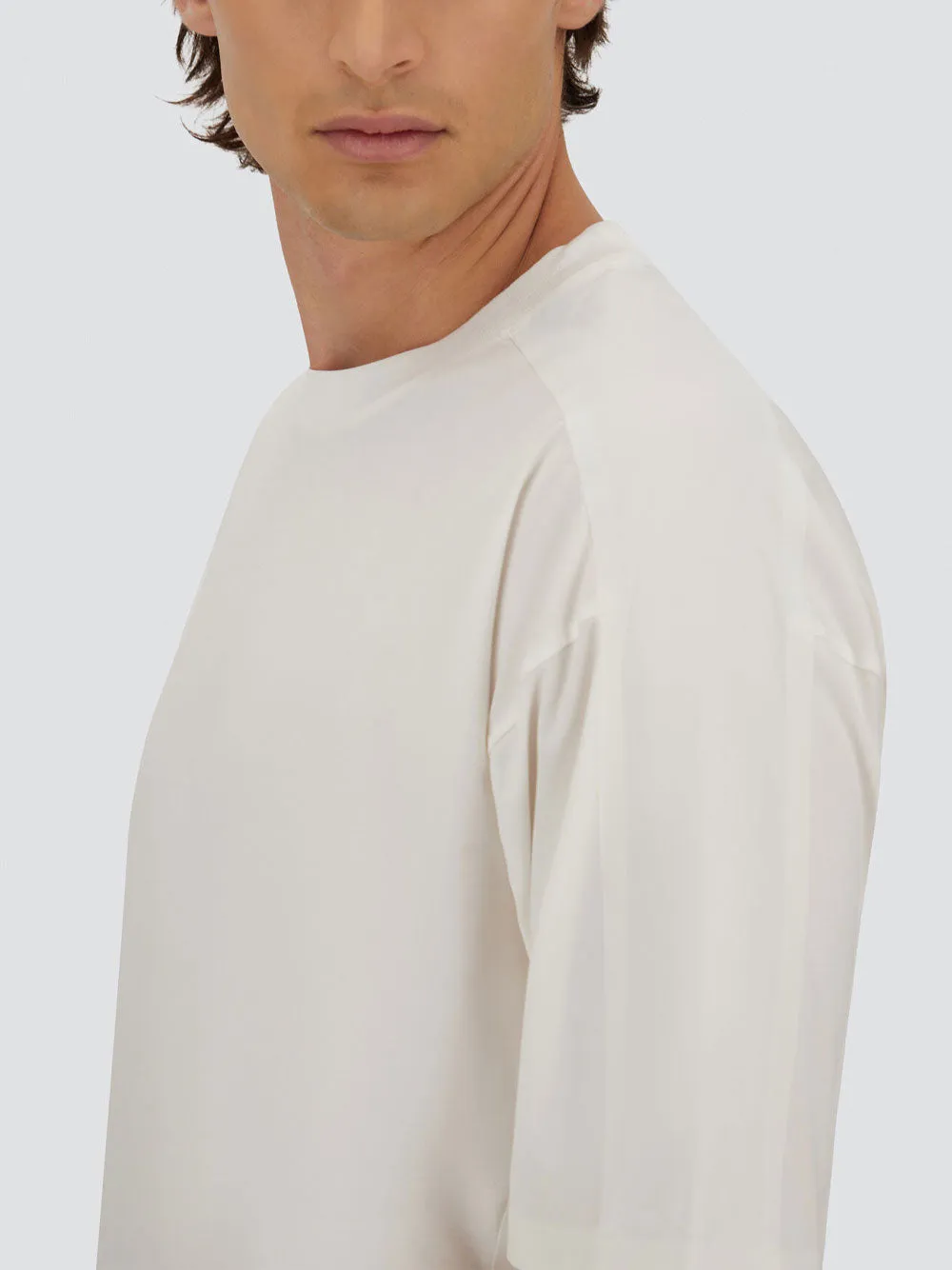 Stretch-Cotton Jersey T-Shirt With Scuba Details sold by Wanan Luxury product image thumbnail 2