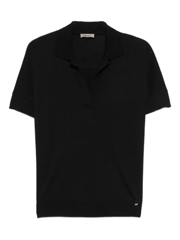 Cotton Blend Jersey Polo made by Herno