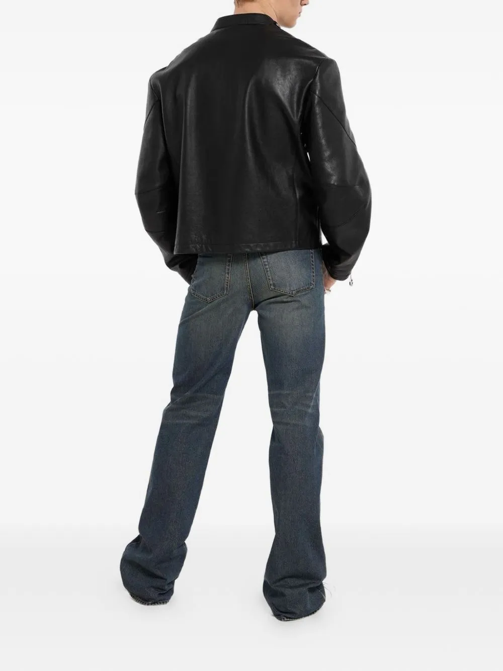 Leather Biker Jacket sold by Wanan Luxury product image thumbnail 3