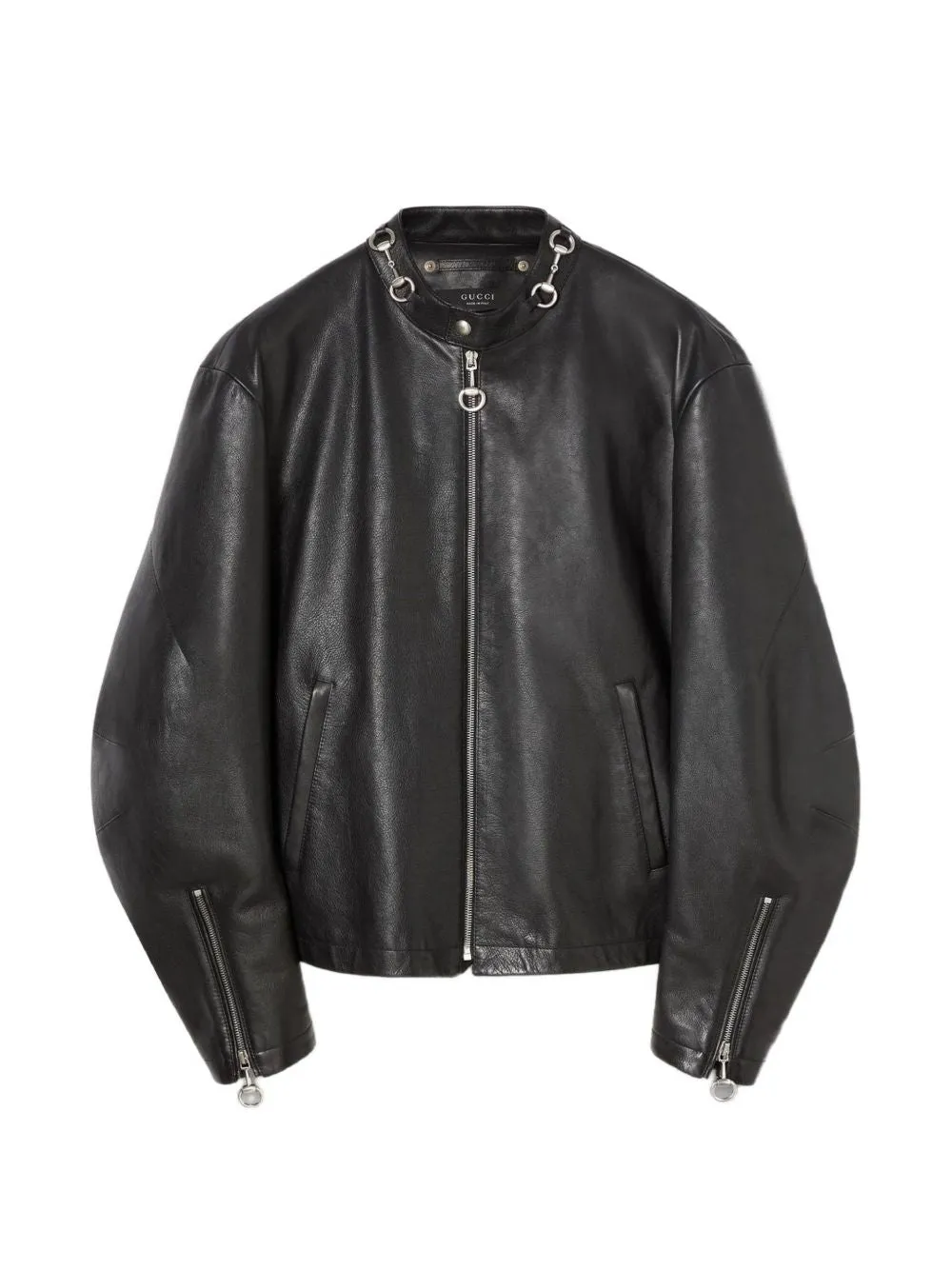 Leather Biker Jacket sold by Wanan Luxury