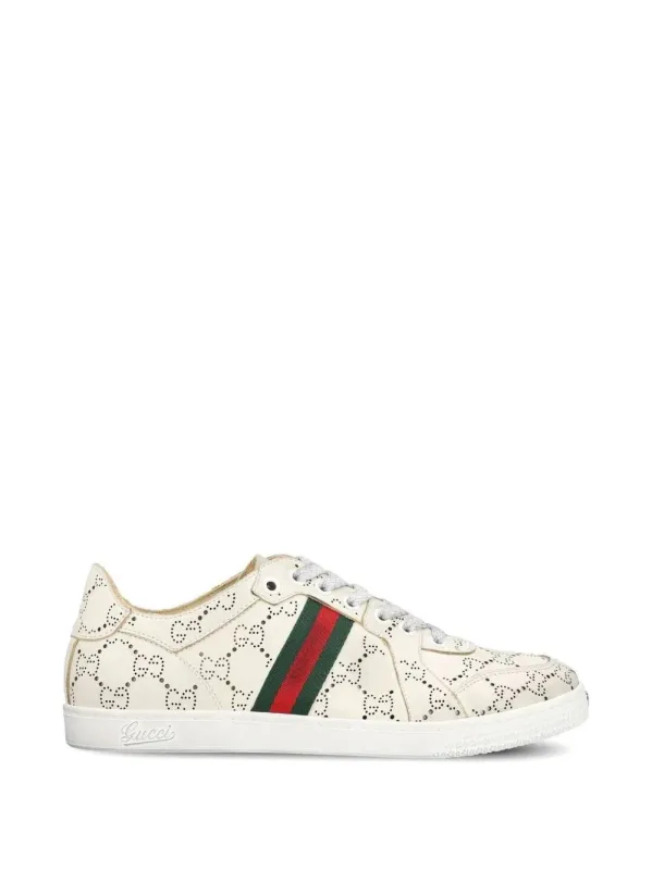 Stretch Leather Sneakers made by Gucci