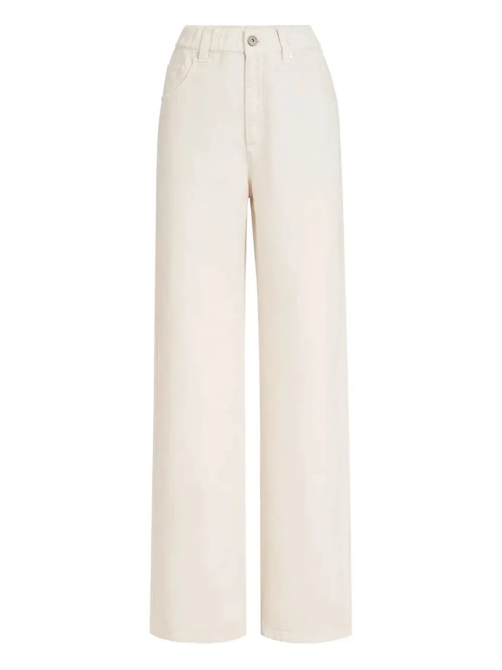 Garment-Dyed Cotton And Linen Contemporary Trousers In With Monili sold by Wanan Luxury
