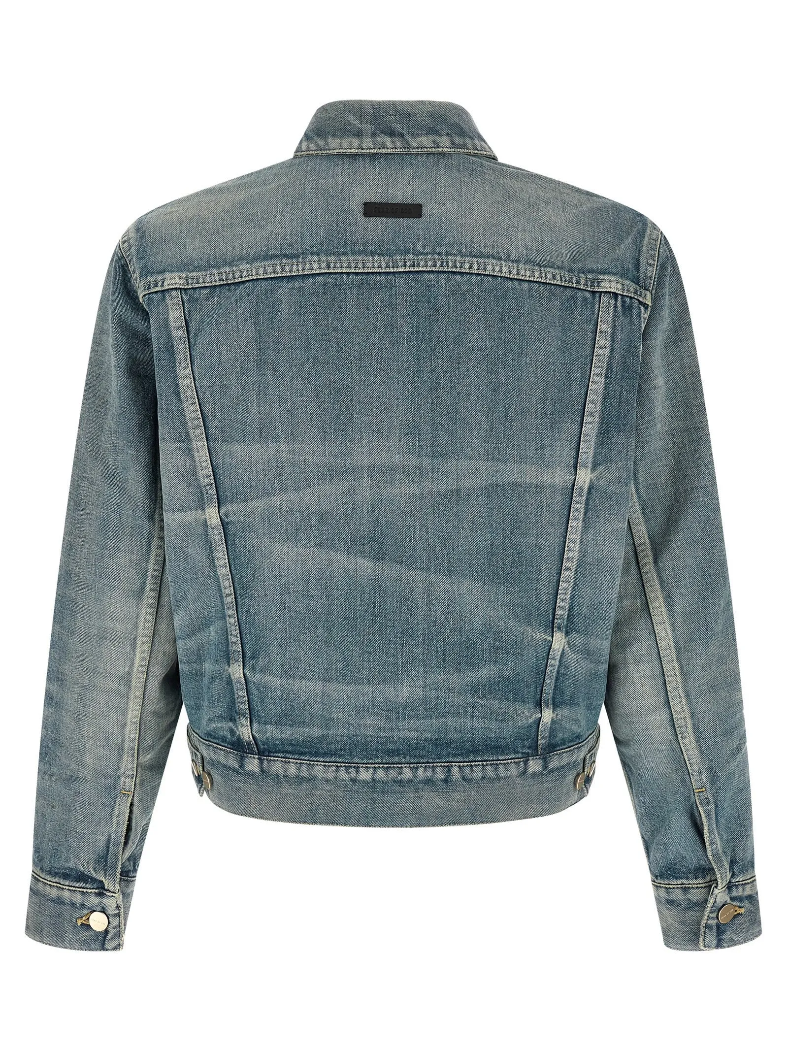 Classic Trucker Puffer Jackets Light Blue sold by Wanan Luxury product image thumbnail 2