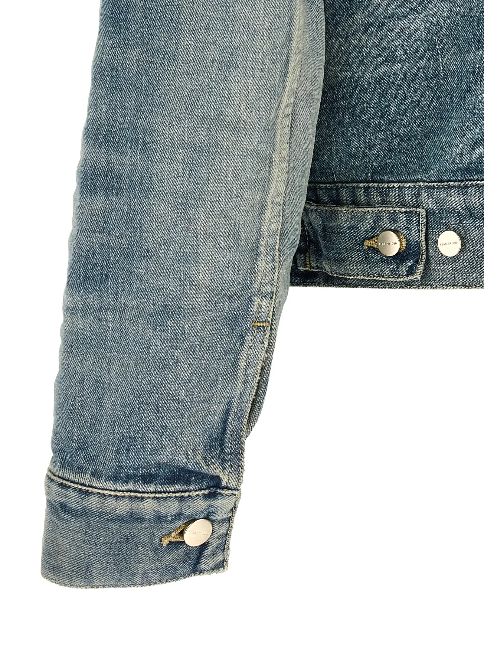 Classic Trucker Puffer Jackets Light Blue sold by Wanan Luxury product image thumbnail 4