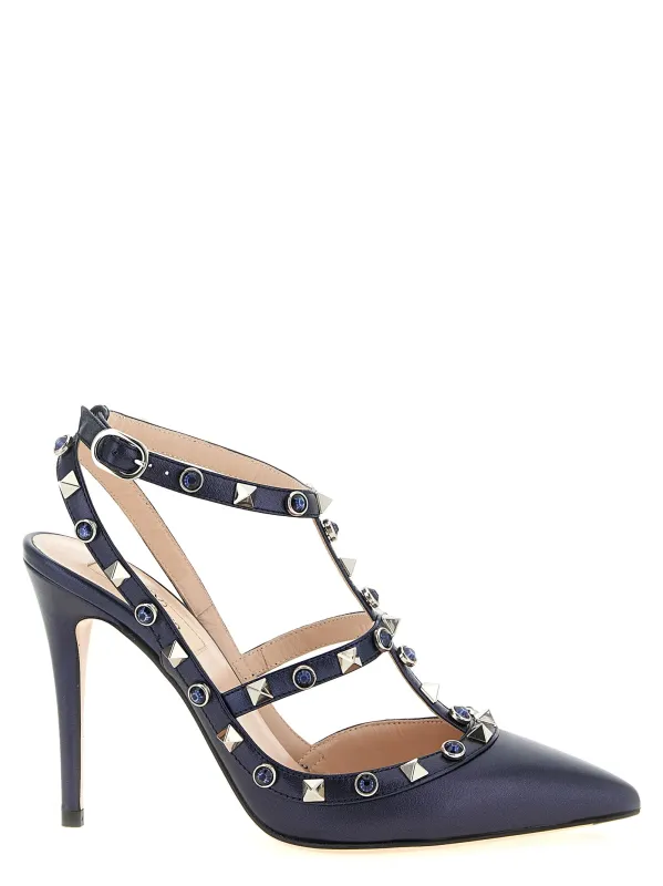 Rockstud Pumps Blue sold by Wanan Luxury