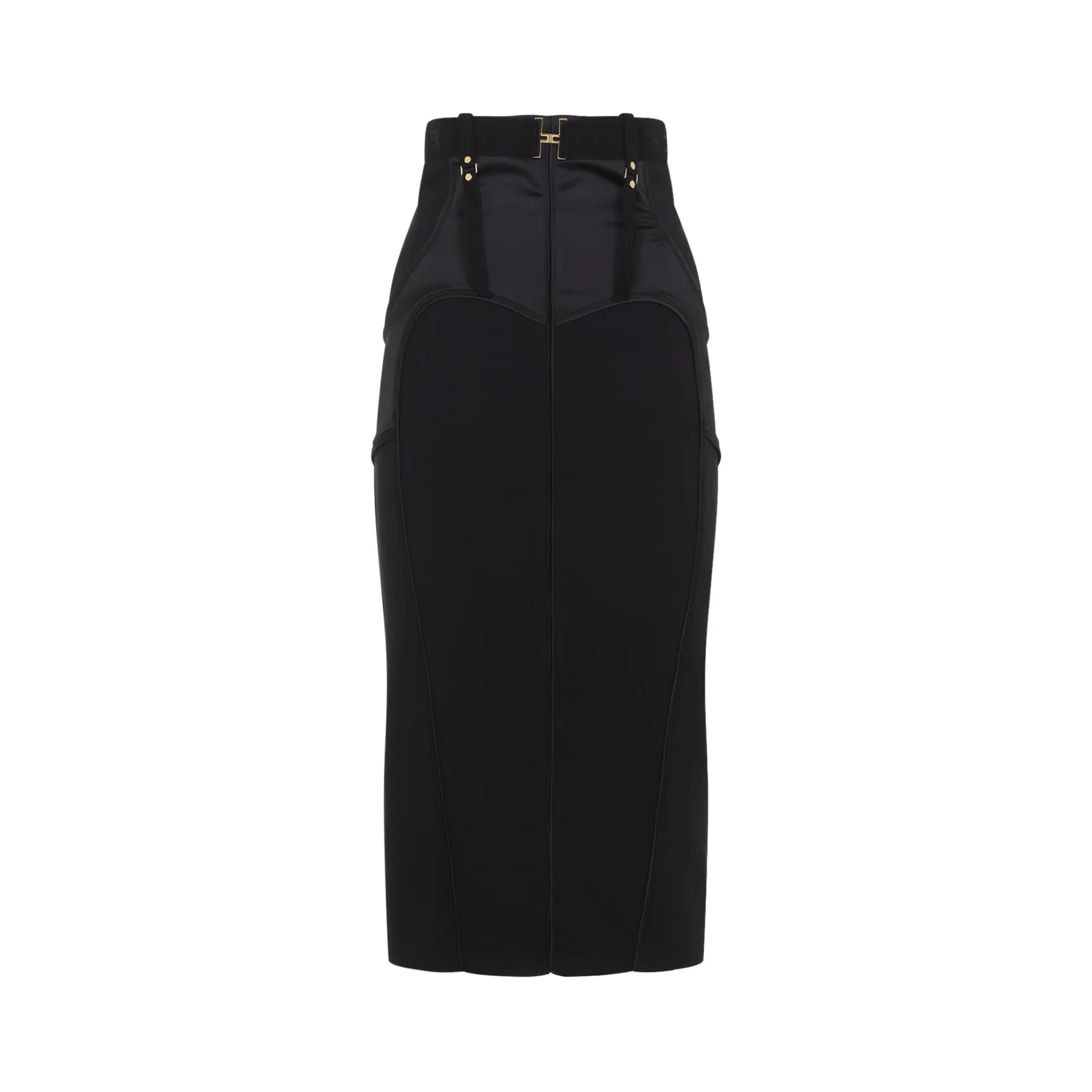 Midi Skirts Black sold by Wanan Luxury