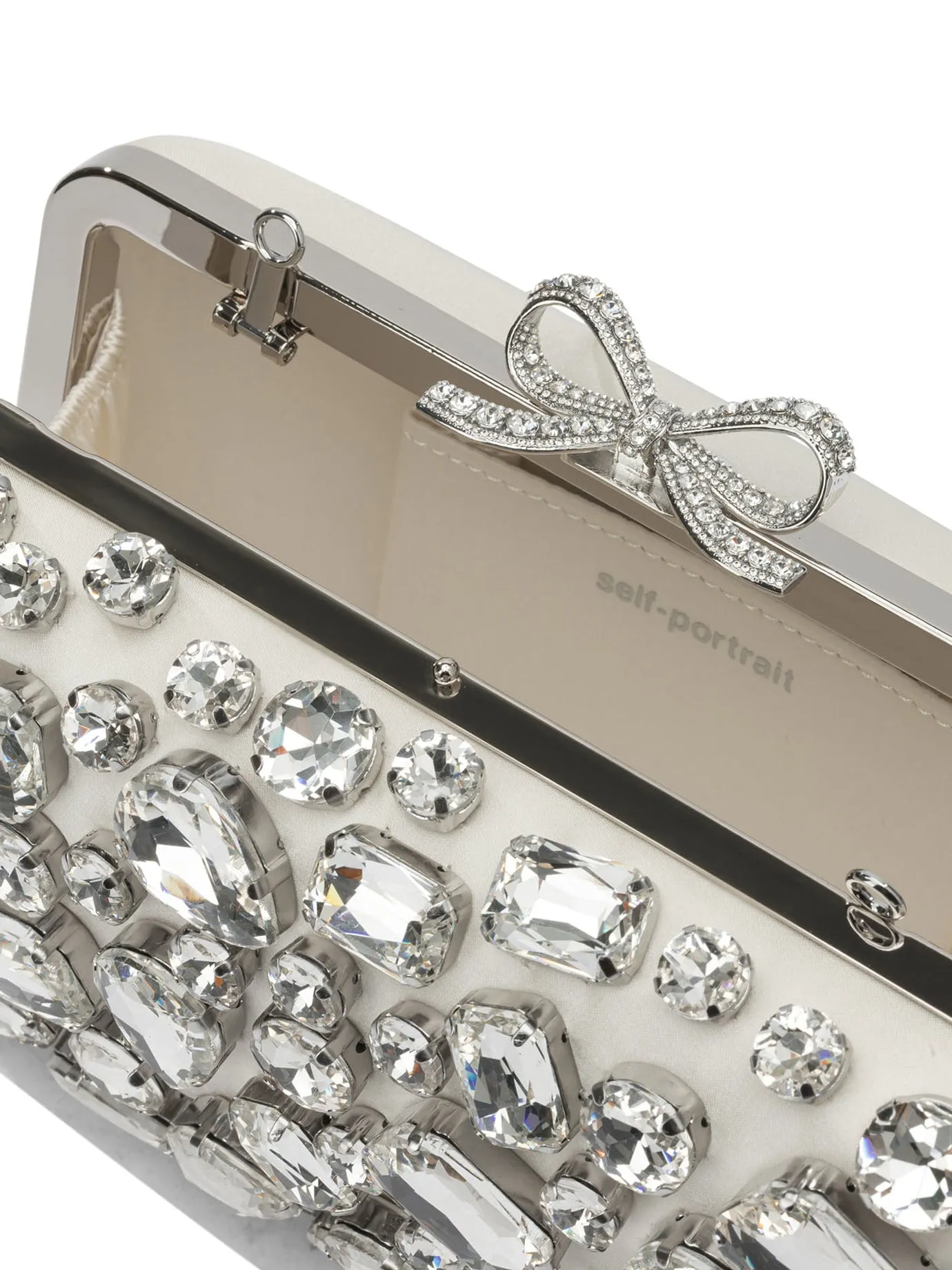 Clutch With Crystals Clutches White sold by Wanan Luxury product image thumbnail 5
