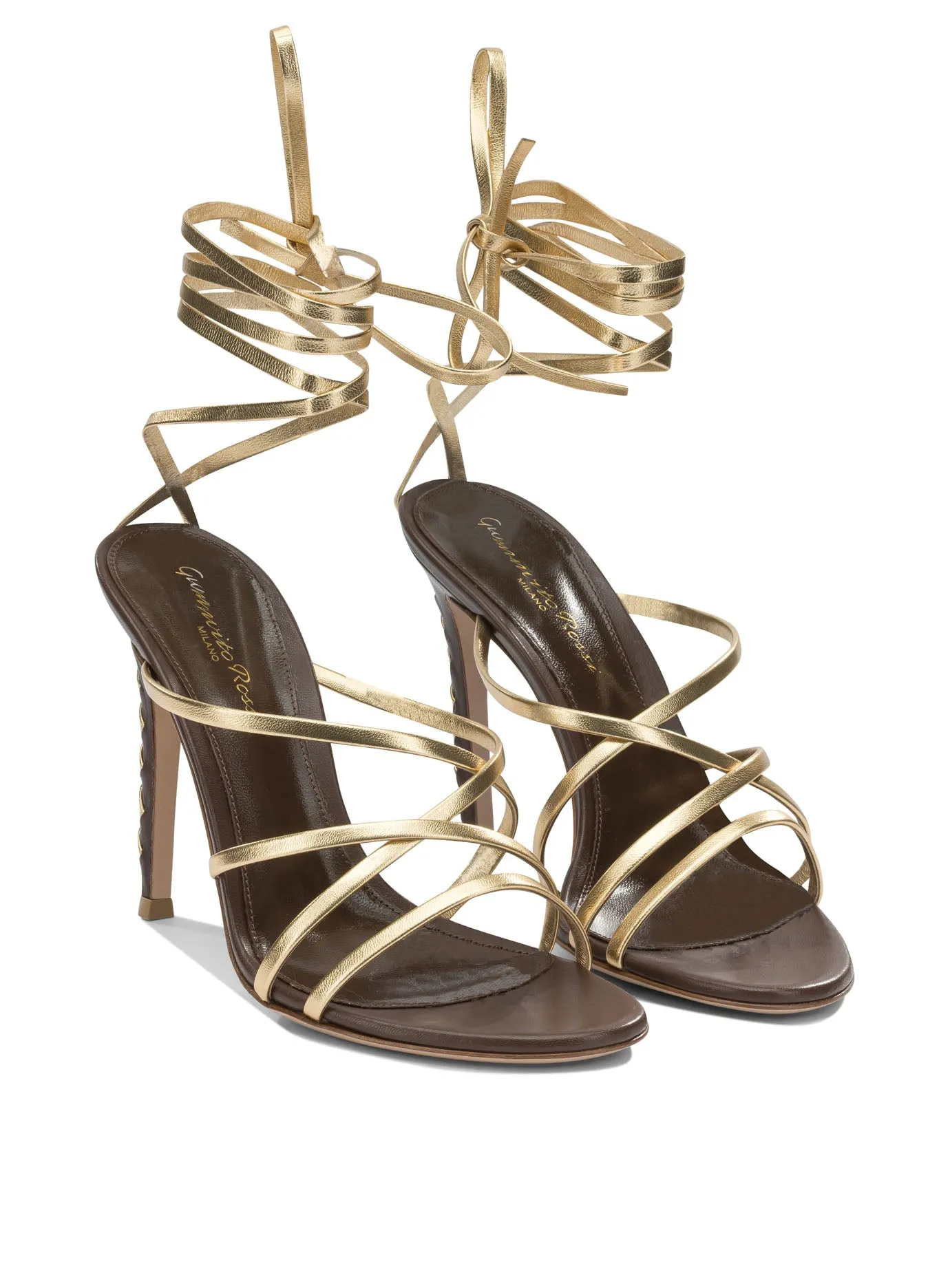 Heeled Sandals Gold sold by Wanan Luxury product image thumbnail 2