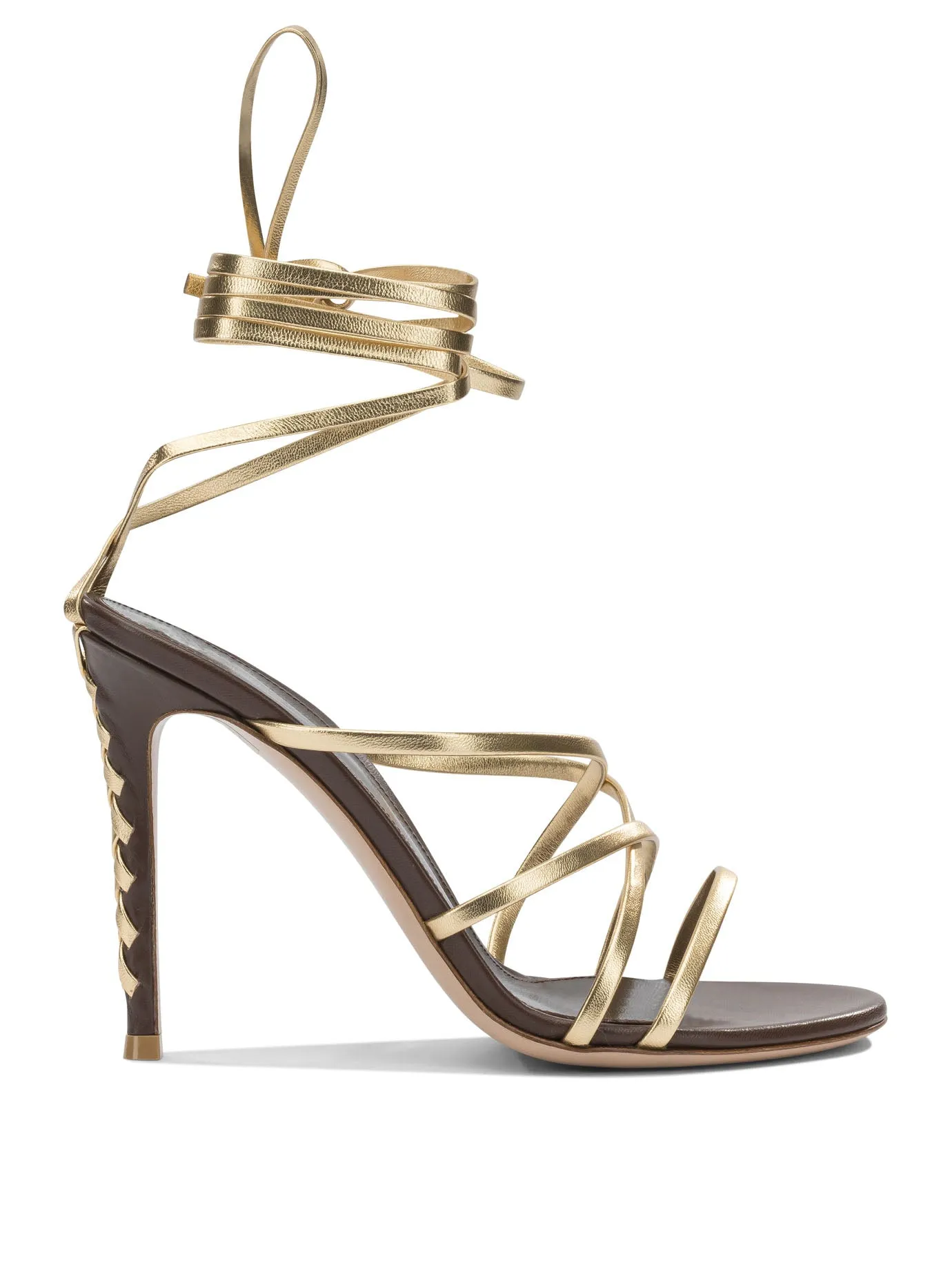 Heeled Sandals Gold sold by Wanan Luxury