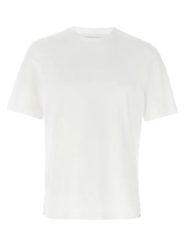 Cotton T-Shirt White made by Brunello Cucinelli