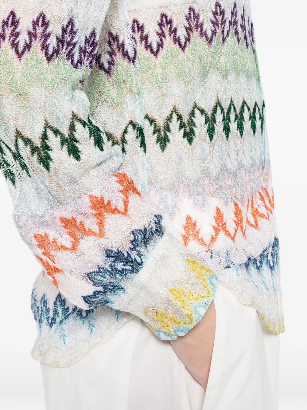 Zig Zag Print Shirt sold by Wanan Luxury product image thumbnail 5