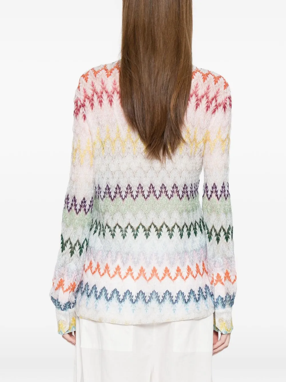 Zig Zag Print Shirt sold by Wanan Luxury product image thumbnail 3