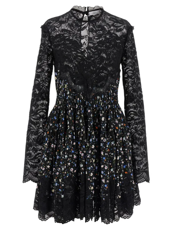 Floral Lace Dress Dresses Black made by Rabanne