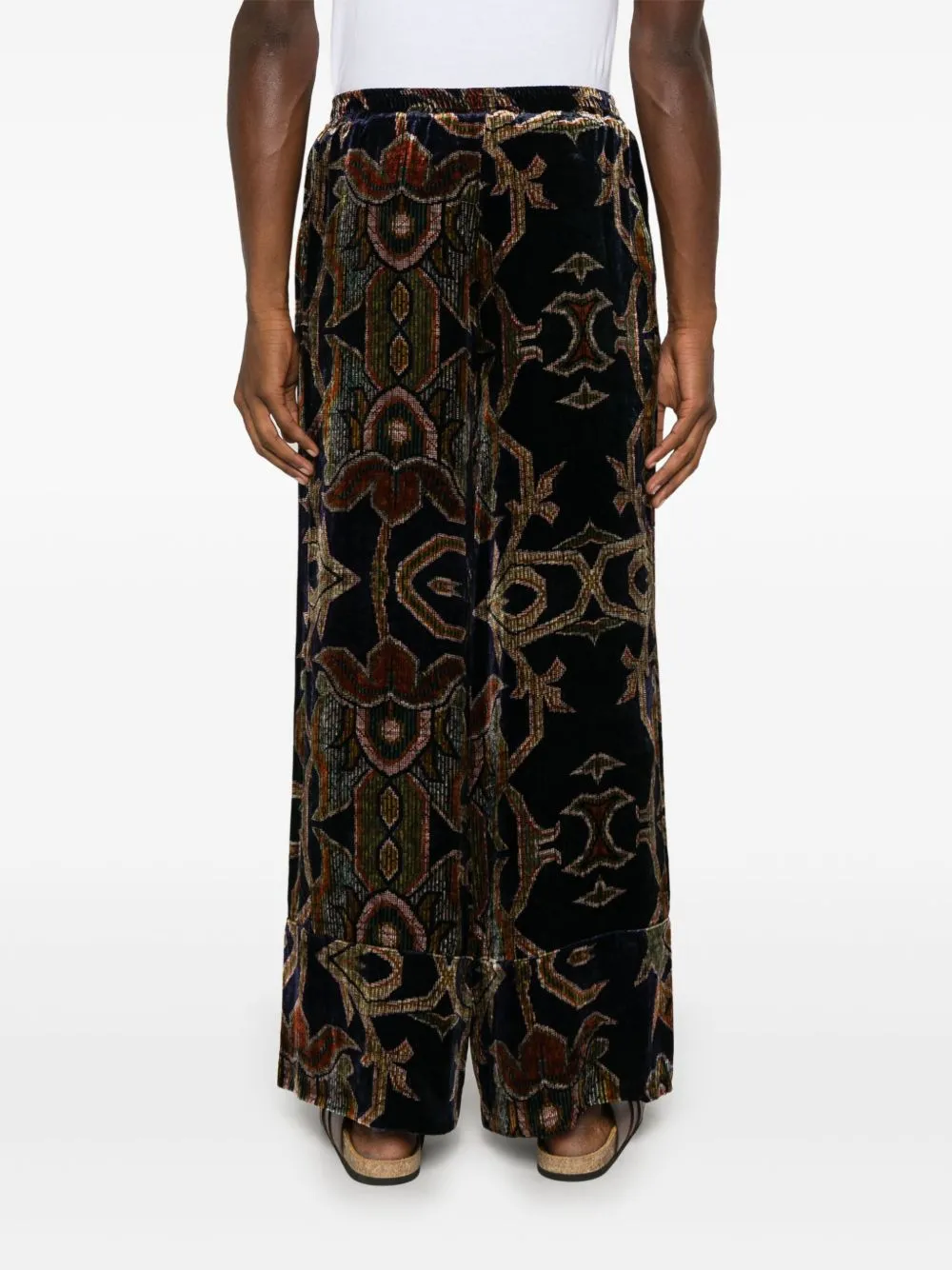 Silk Printed Trousers sold by Wanan Luxury product image thumbnail 2