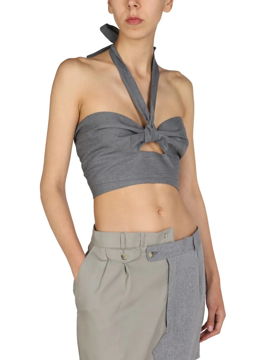 Top With Crossed Straps sold by Wanan Luxury product image thumbnail 4