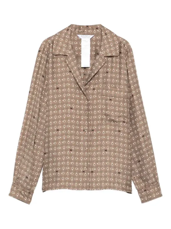 Patterned Button-Up Top made by MaxMara