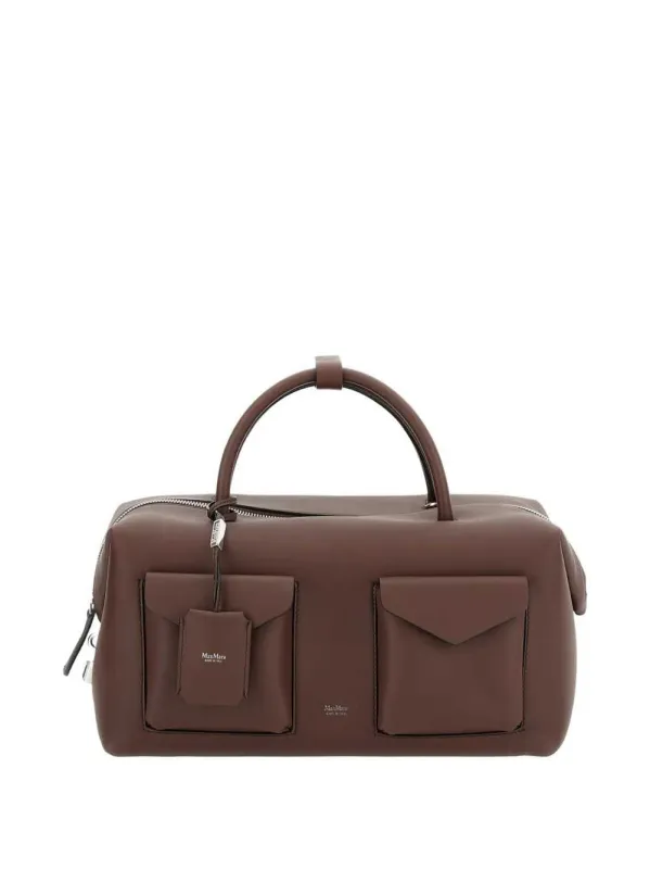 Leather Shoulder Bag With Padlock Flap made by MaxMara