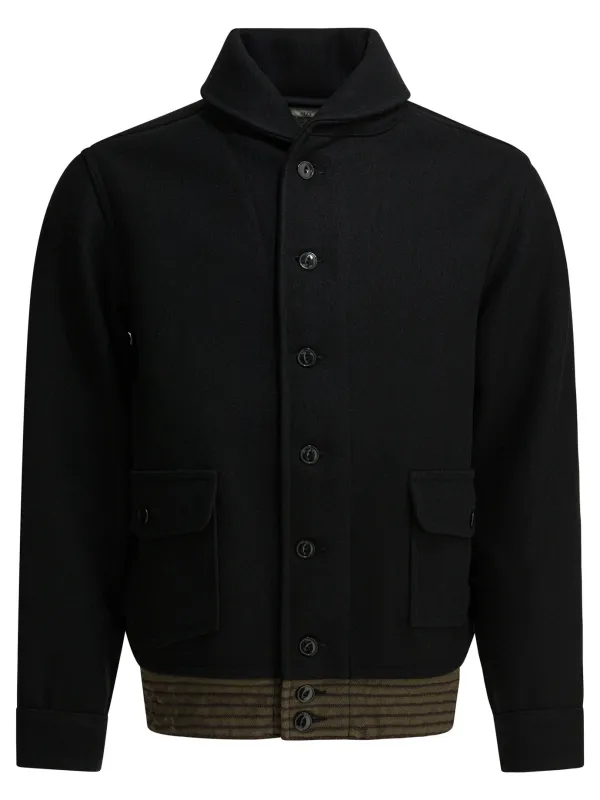 Wool Bomber Jacket Jackets And Coats Black made by Buzz Rickson’s