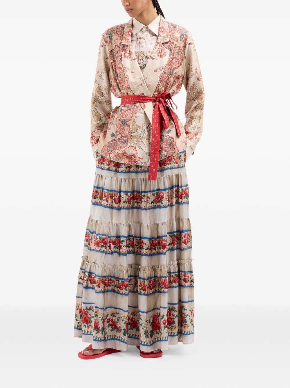 Printed Silk Shirt sold by Wanan Luxury product image thumbnail 3