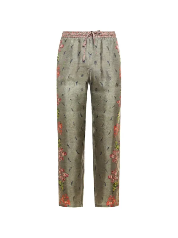 Printed Silk Trousers made by Pierre-Louis Mascia