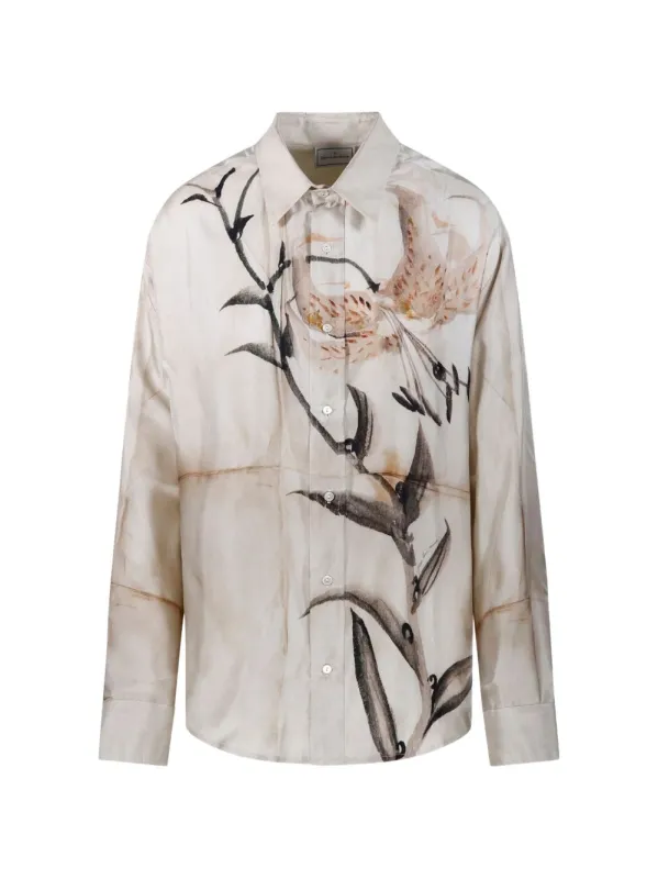 Printed Silk Shirt made by Pierre-Louis Mascia