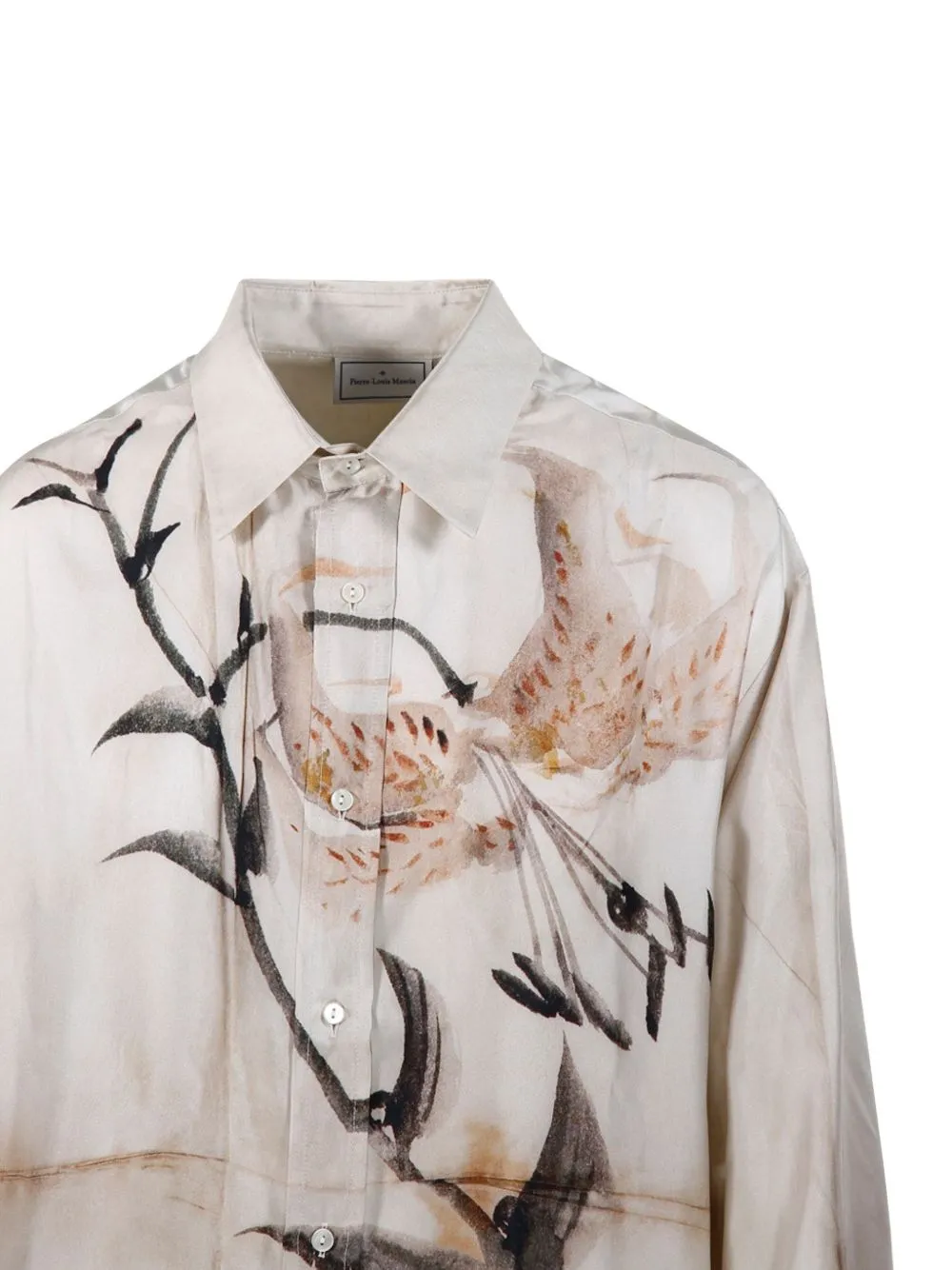Printed Silk Shirt sold by Wanan Luxury product image thumbnail 2