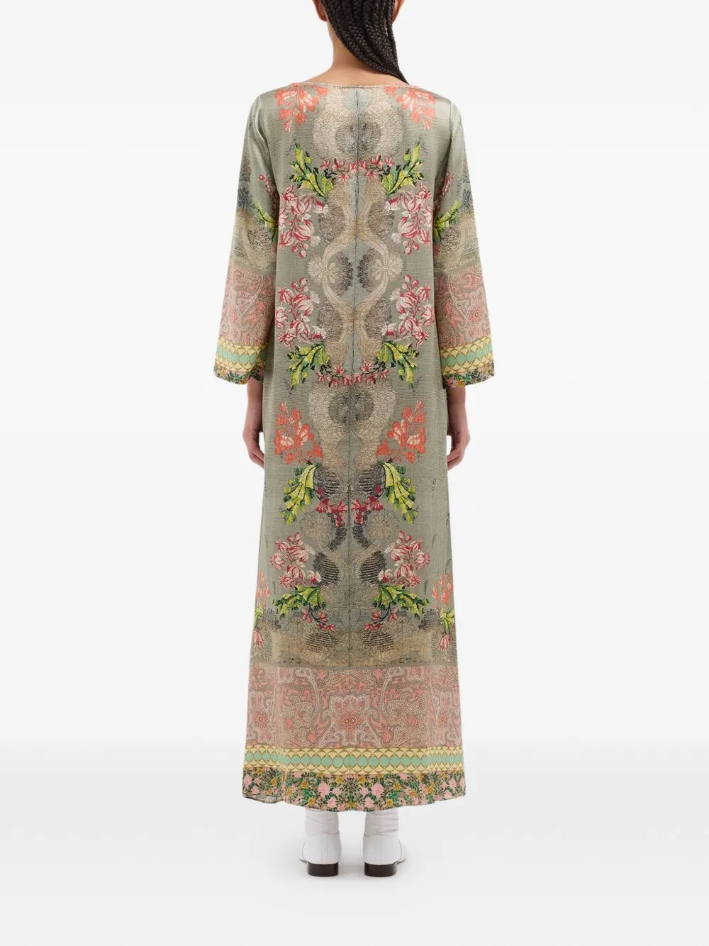 Printed Silk Dress sold by Wanan Luxury product image thumbnail 2