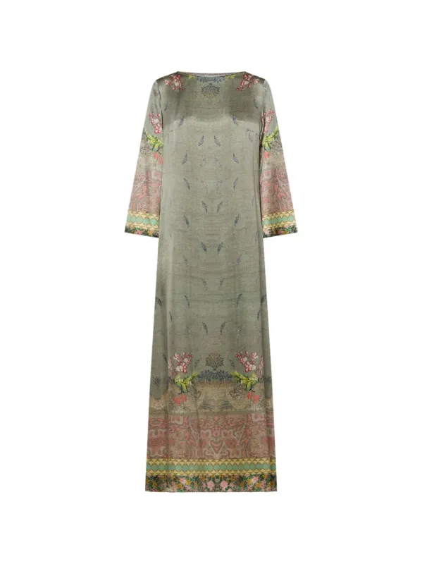 Printed Silk Dress sold by Wanan Luxury