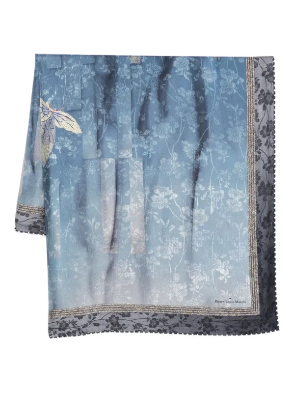 Printed Silk Scarf made by Pierre-Louis Mascia