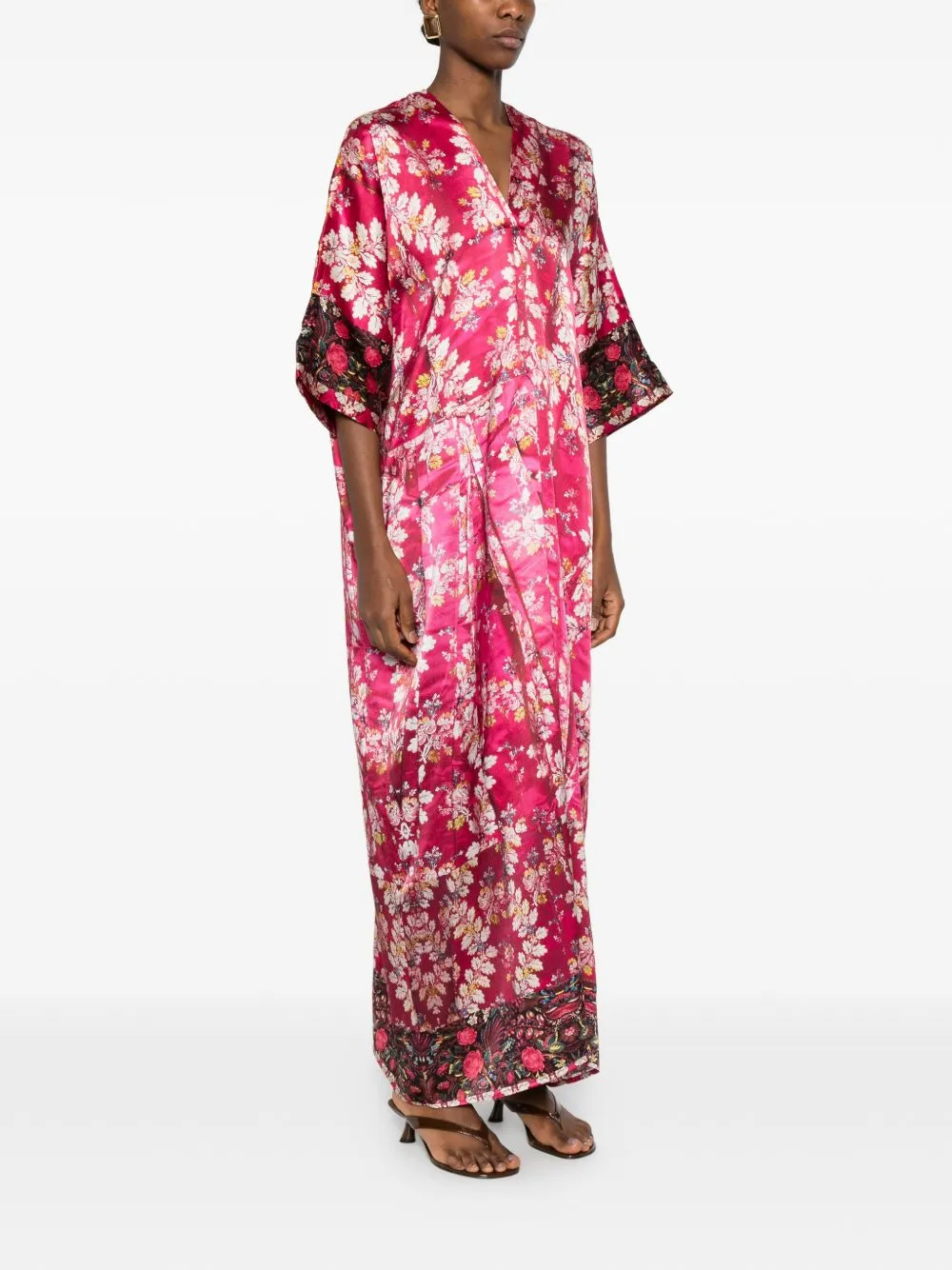 Pritned Silk Dress sold by Wanan Luxury product image thumbnail 3