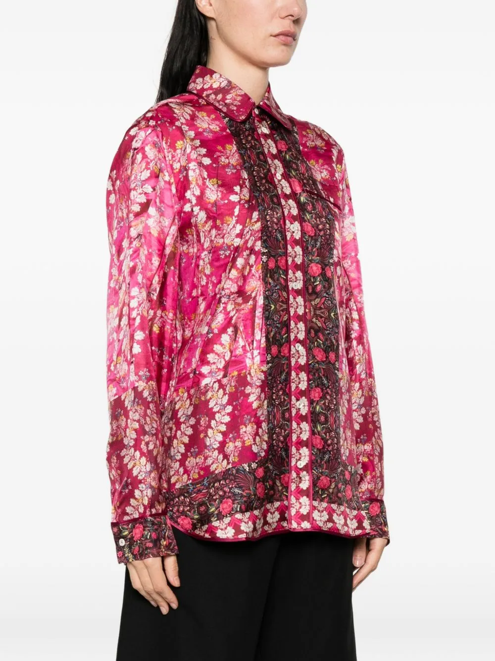 Printed Silk Trousers sold by Wanan Luxury product image thumbnail 3