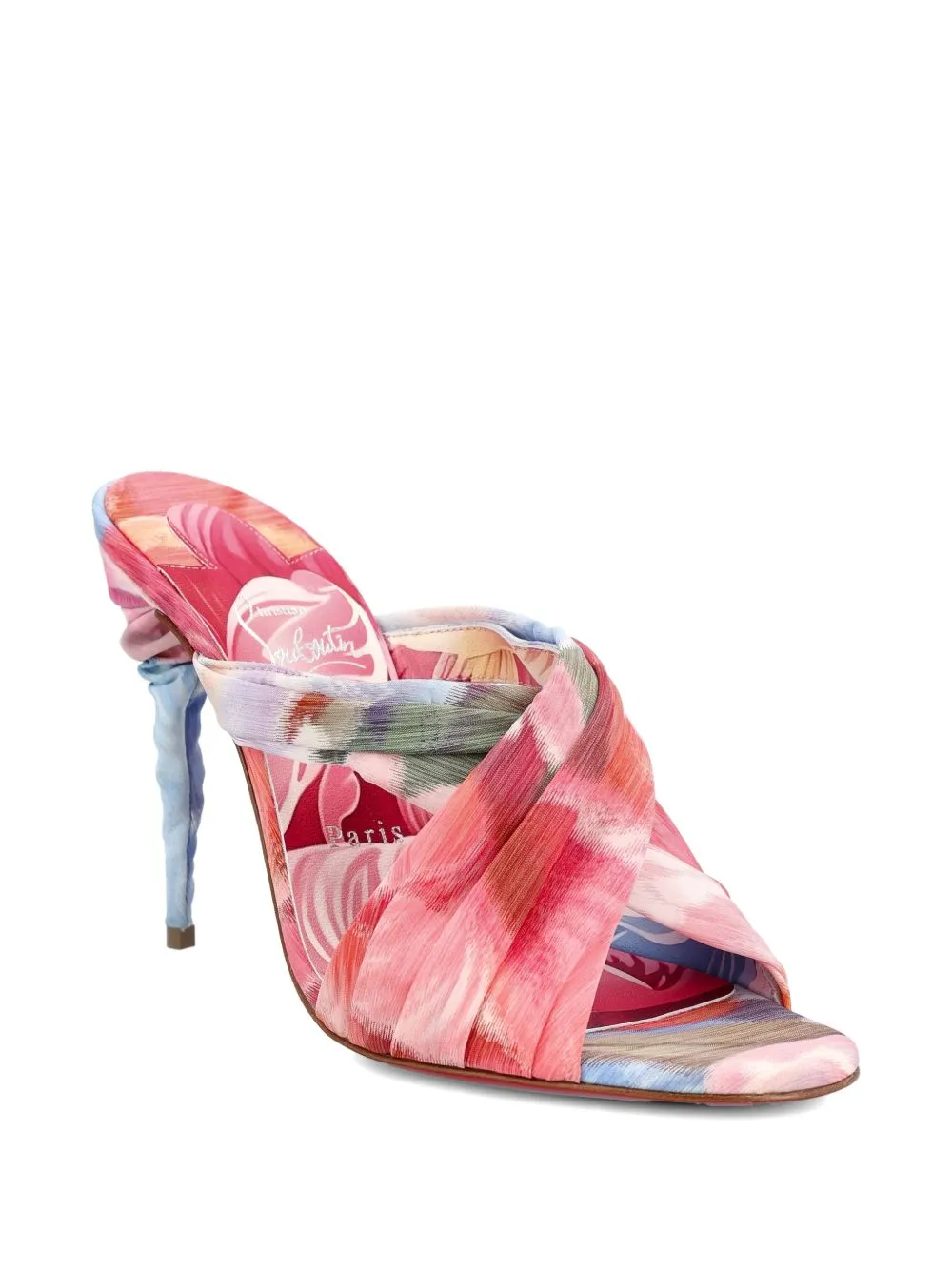 Affabula Peony Print Mules sold by Wanan Luxury product image thumbnail 2