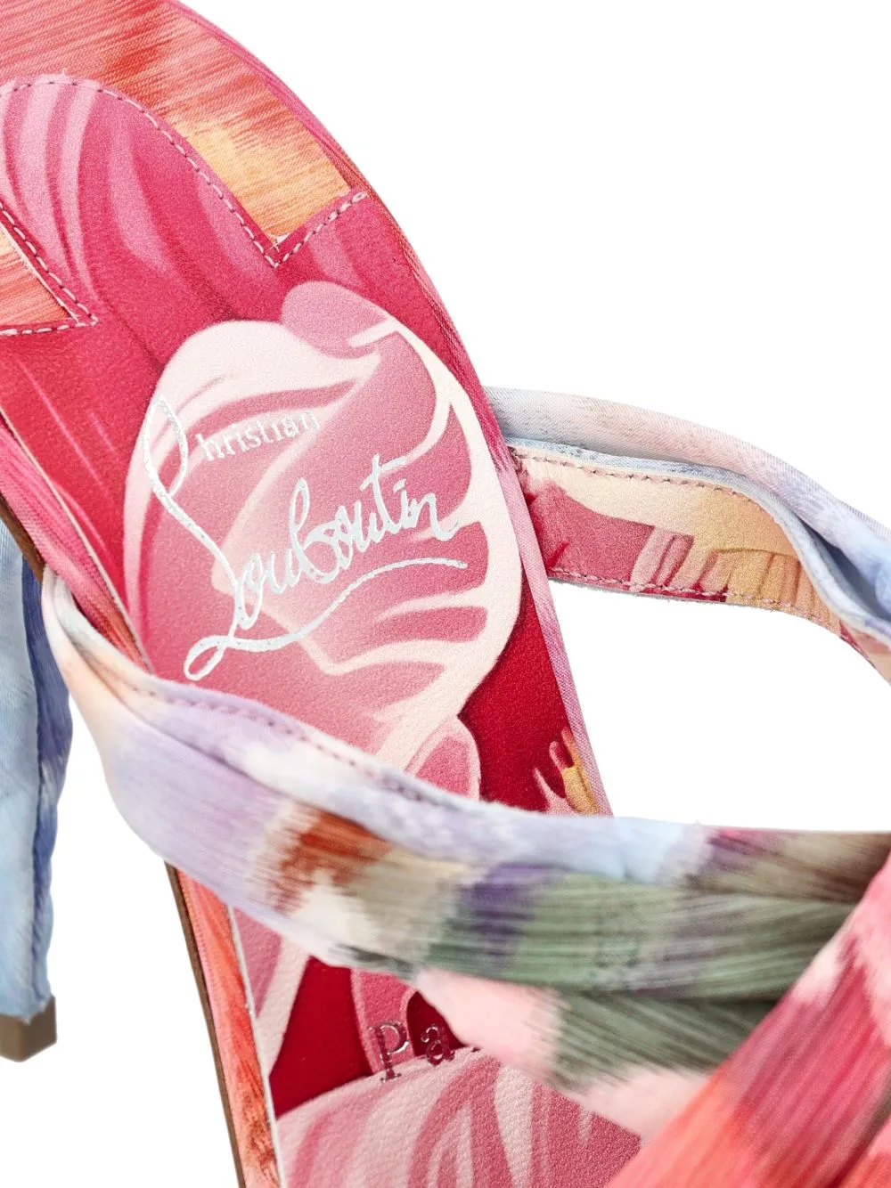 Affabula Peony Print Mules sold by Wanan Luxury product image thumbnail 4