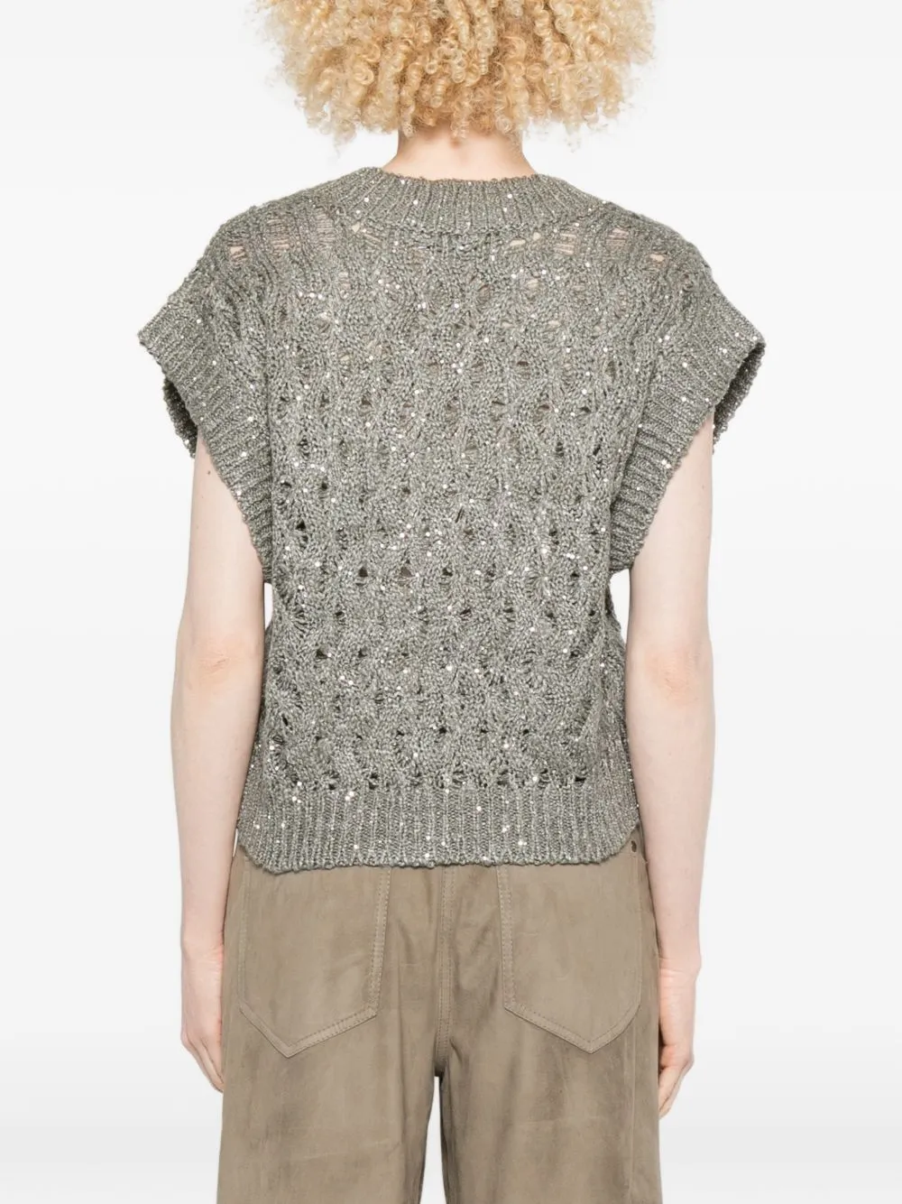 Linen And Silk Top sold by Wanan Luxury product image thumbnail 3