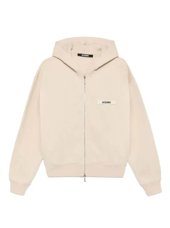 Grosgrain Zip-Up Hoodie sold by Wanan Luxury