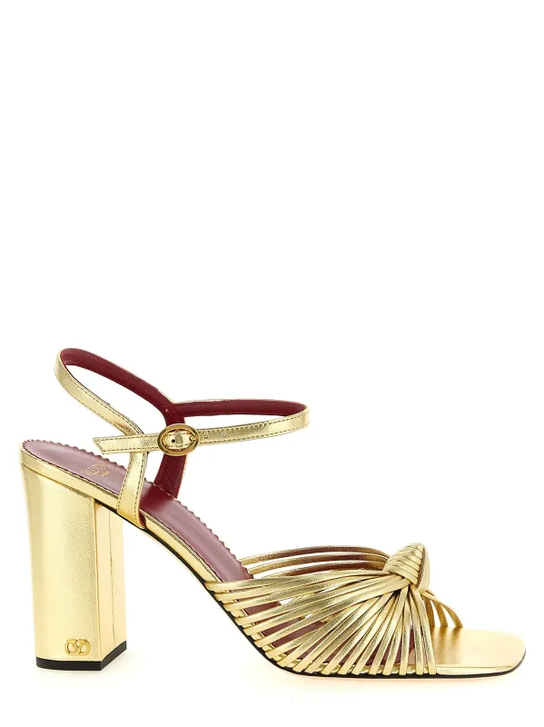 Annet Sandals Gold sold by Wanan Luxury