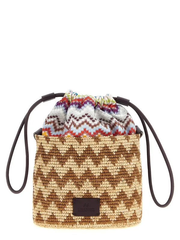 Zig Zag Bucket Bag Crossbody Bags Multicolor made by Missoni