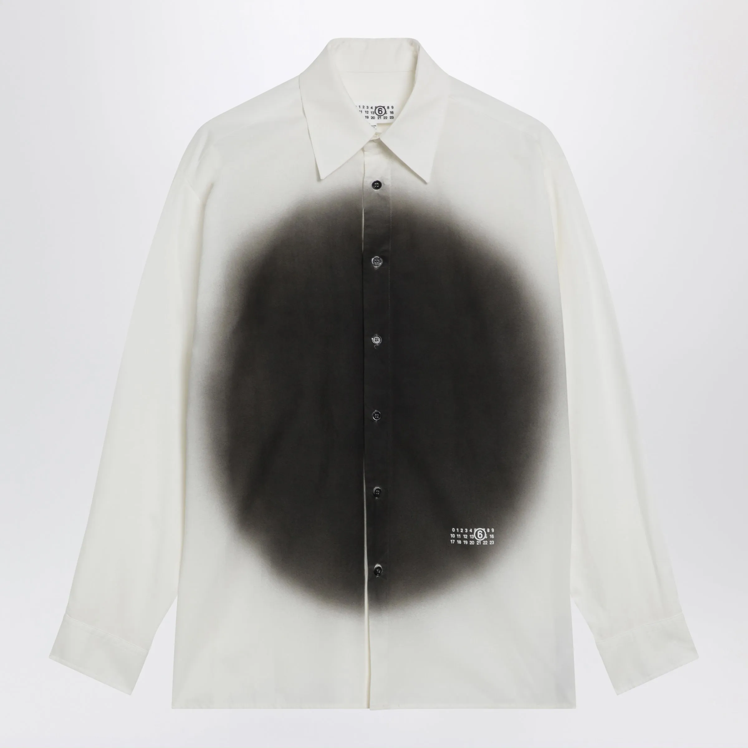 White Shirt With Spray Print sold by Wanan Luxury