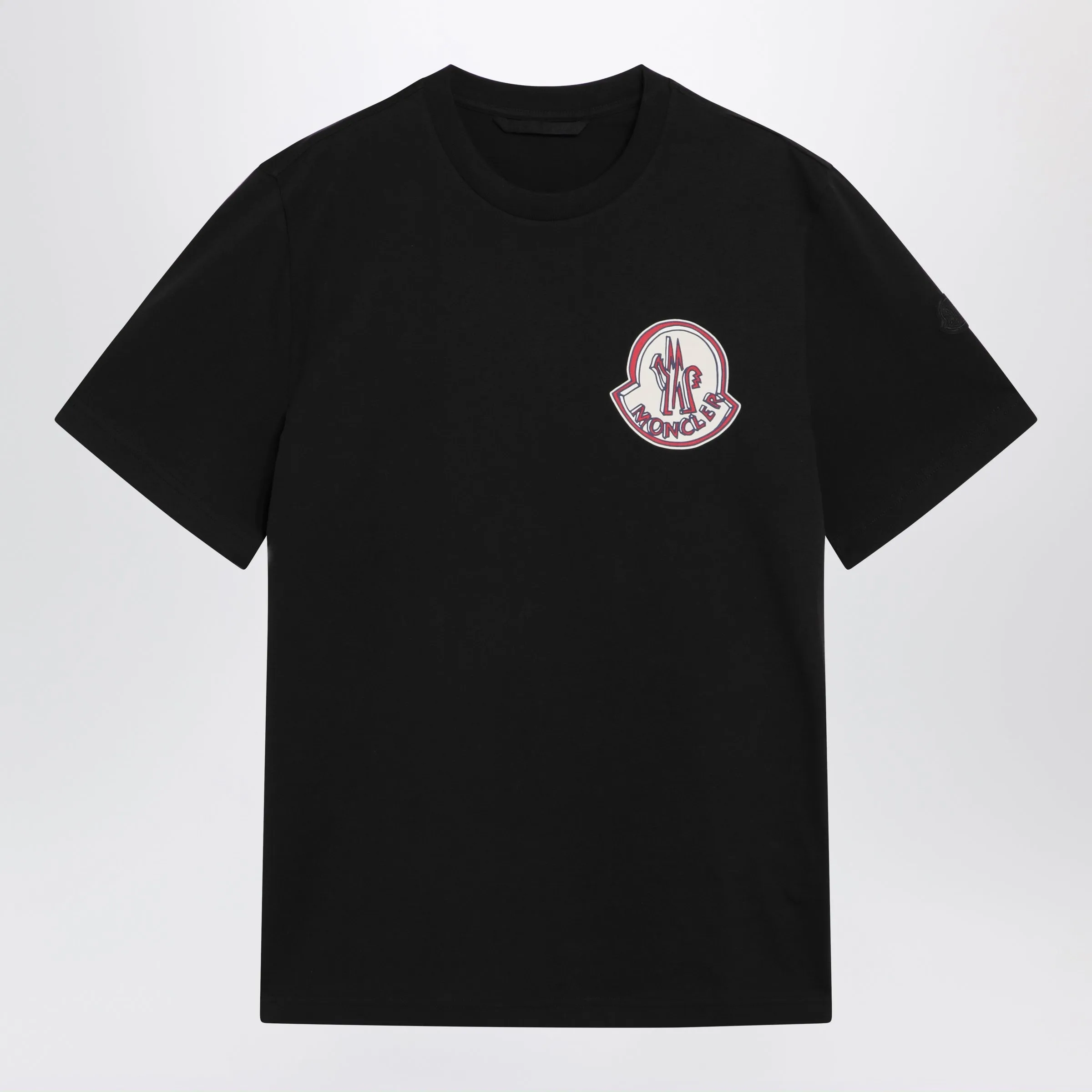 Black Cotton T-Shirt With Logo Print sold by Wanan Luxury