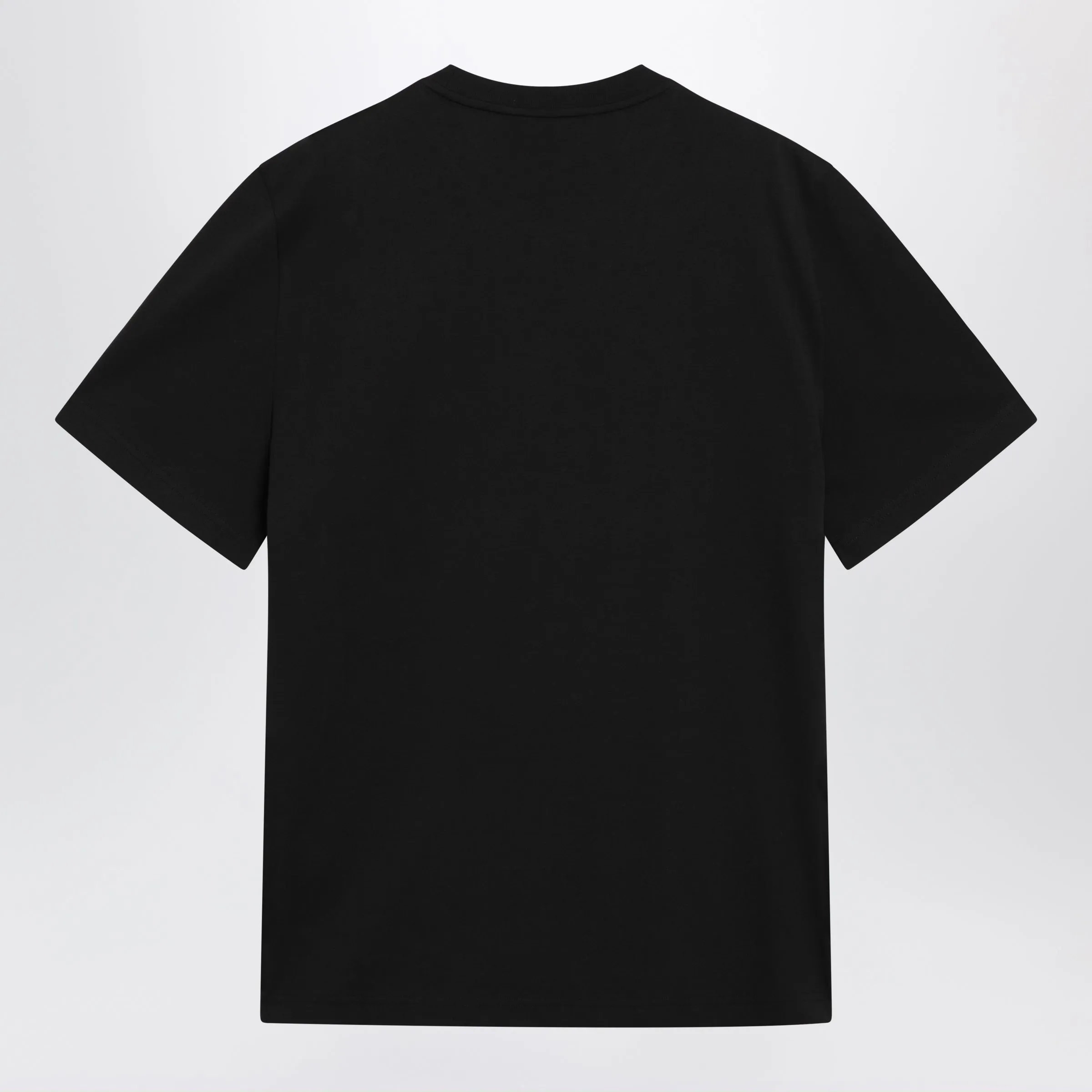 Black Cotton T-Shirt With Logo Print sold by Wanan Luxury product image thumbnail 2