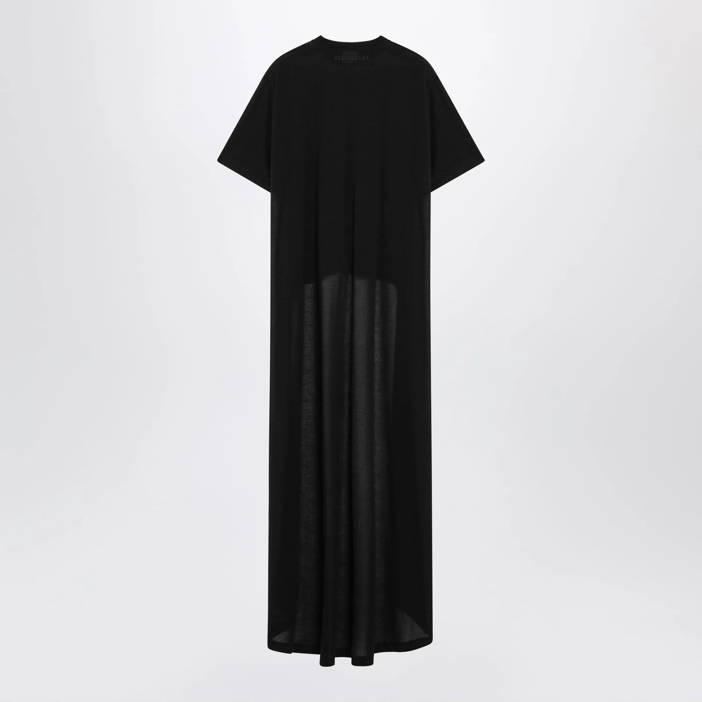 Black Maxi Train T-Shirt In Cotton Jersey sold by Wanan Luxury product image thumbnail 2