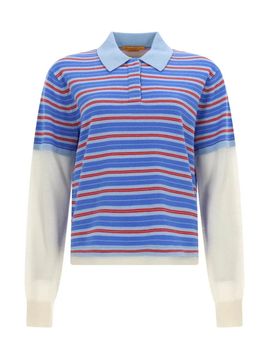 "Layered Stripe Rugby" Polo Shirt sold by Wanan Luxury