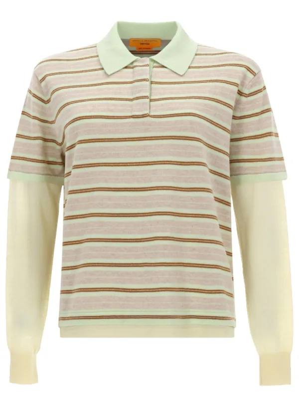 "Layered Stripe Rugby" Polo Shirt sold by Wanan Luxury
