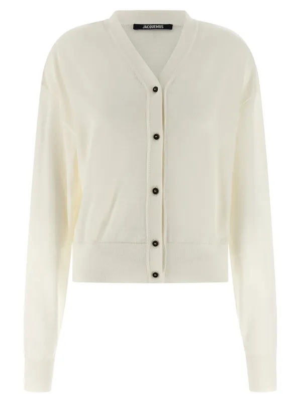Le Cardigan Brodé Sweaters And Cardigans White sold by Wanan Luxury