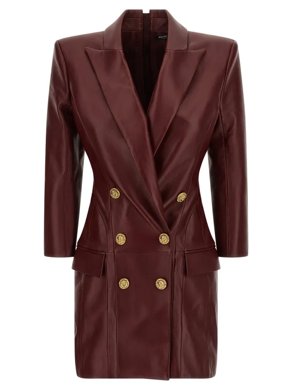 Blazer Dress Dresses Bordeaux made by Balmain
