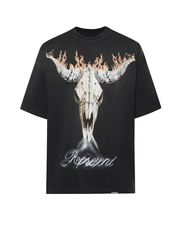 T-Shirts And Polos Stained Black made by Represent