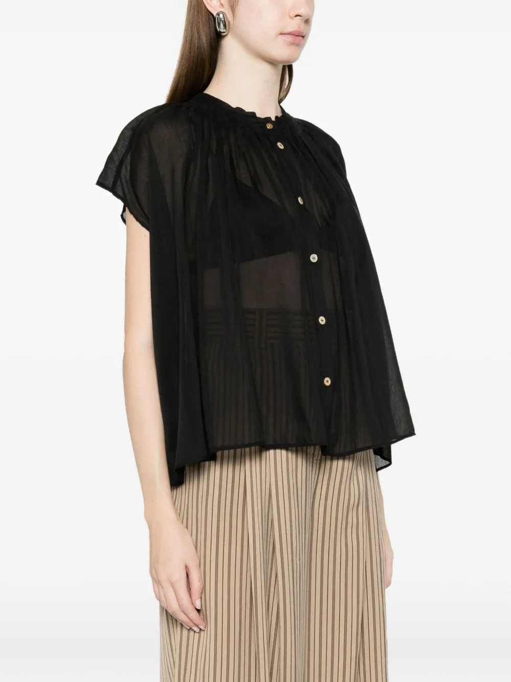 Voile Cotton And Silk Shirt sold by Wanan Luxury product image thumbnail 3