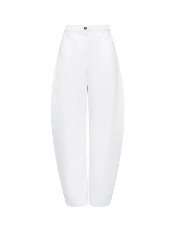 Curved Denim Trousers sold by Wanan Luxury