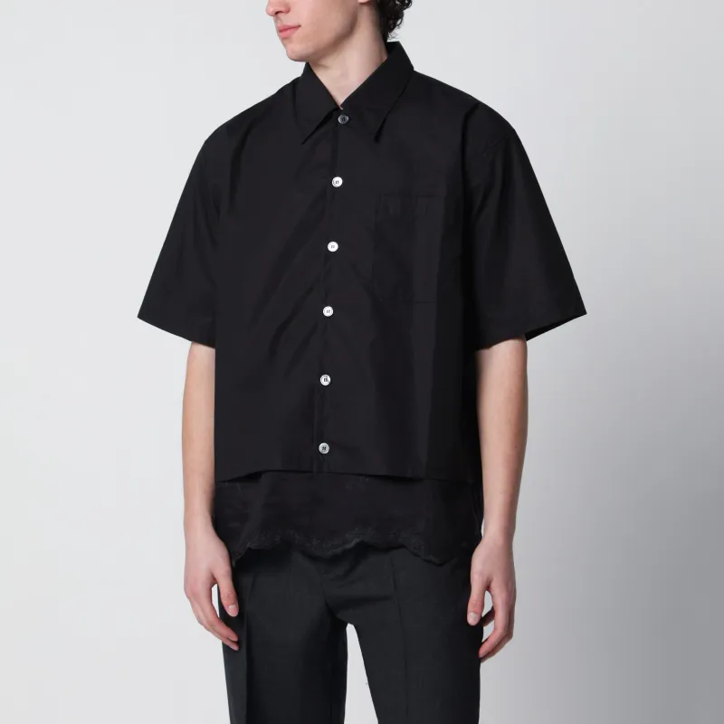 Every Shirt Short-Sleeved Black Shirt sold by Wanan Luxury